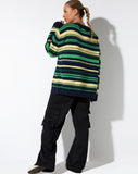 image of Uriela Cardi in Dark Green Stripe