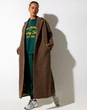 Image of Utamas Coat in Brown Black and Green