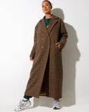 Image of Utamas Coat in Brown Black and Green