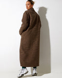 Image of Utamas Coat in Brown Black and Green