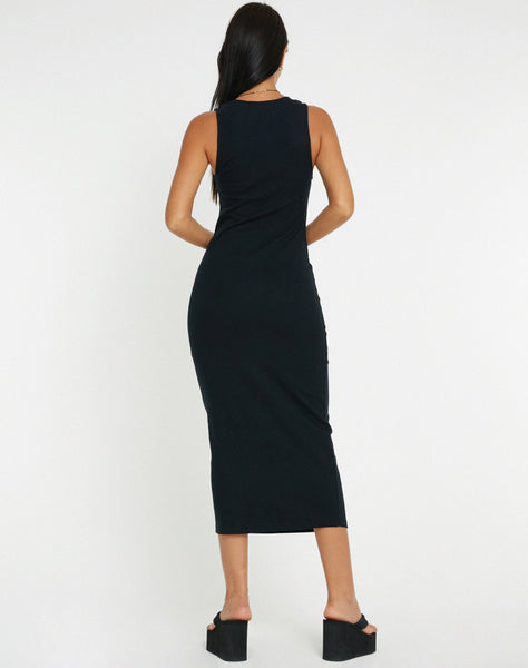 image of Uzma Midi Dress in Black