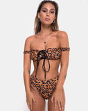 Val Bikini Bottom in burn Out Leopard