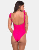 Valentina Swimsuit in Lace fuschia Pink