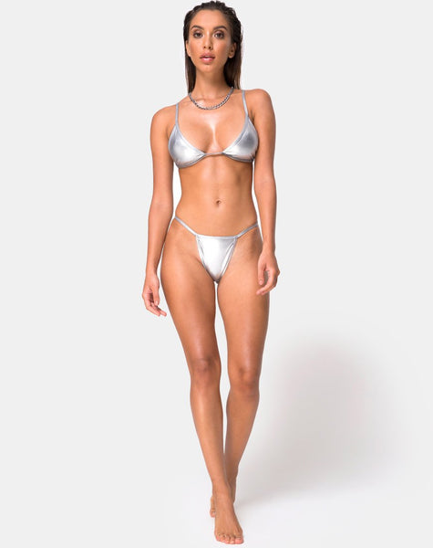 Valter Bikini Top in Silver