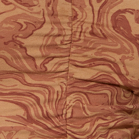 Vavo Vest Top in Fluid Marbling Brown