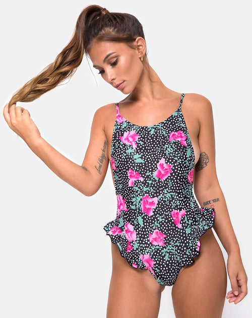 Vashti Swimsuit in Paradise Polka