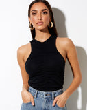 Vavo Vest Top in Black