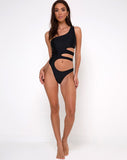 Velax Cutout Swimsuit in Black