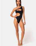 Velora Swimsuit in Matte Black