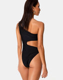 Velora Swimsuit in Matte Black