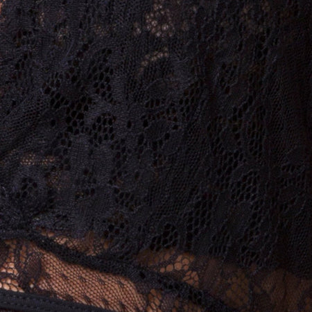 Veronica Wrap Top in Romantic Lace Black
