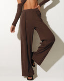 image of Obera Wide Leg Trouser in Bitter Chocolate