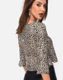 Vinequa Top in Rar Leopard