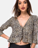 Vinequa Top in Rar Leopard