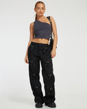 image of Vinsa Cargo Trouser in Black