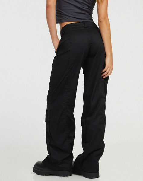 image of Vinsa Cargo Trouser in Black