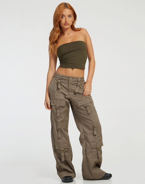 image of Vinsa Cargo Trouser in Light Brown