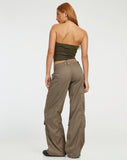 image of Vinsa Cargo Trouser in Light Brown