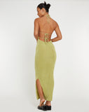 Image of Virnilia Halterneck Maxi Dress in Lime