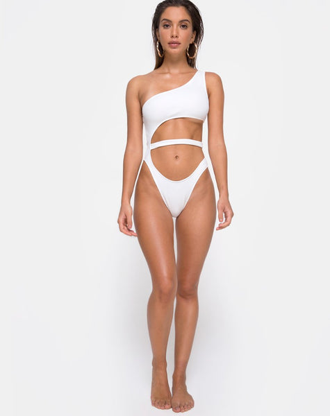 Vixie Swimsuit in White