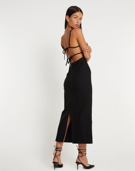 image of Volkava Maxi Dress in Black