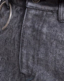 Volta Mini Skirt in Black Wash