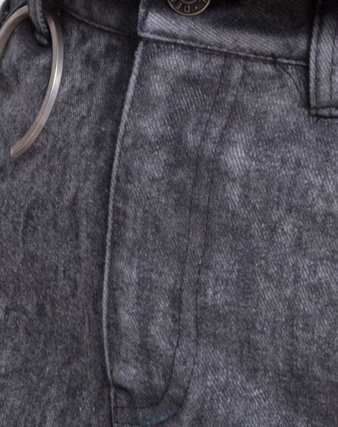 Volta Mini Skirt in Black Wash