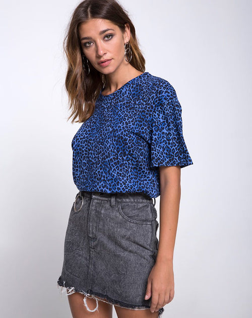 Volta Mini Skirt in Black Wash