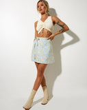 Image of Volto Mini Skirt in Washed Out Pastel Floral