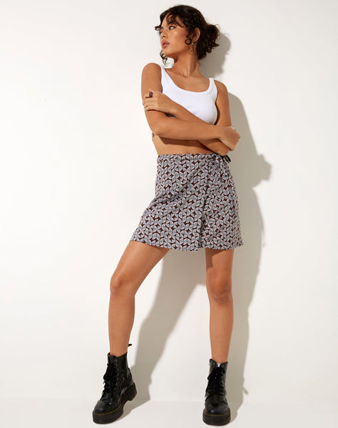 Image of Volto Mini Skirt in Retro Tile