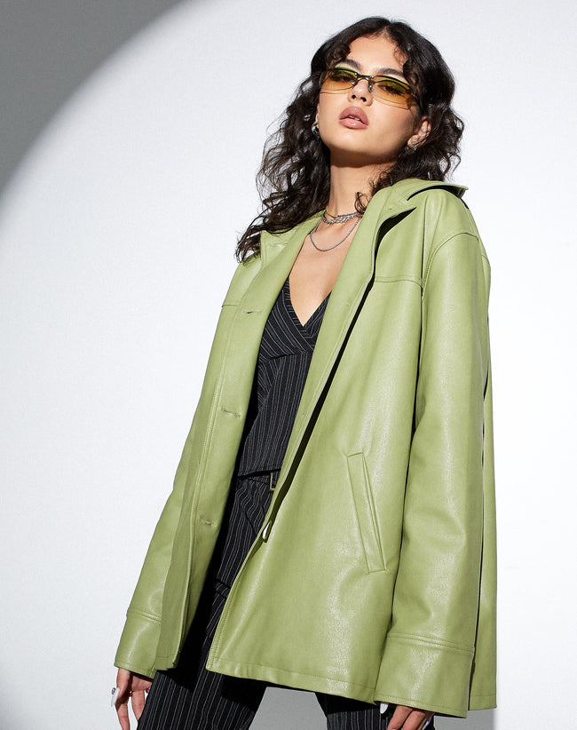 Image of MOTEL X OLIVIA NEILL Walta Jacket in Pu Green