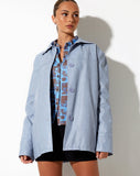 image of Walta Jacket in PU Powder Blue