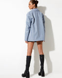 image of Walta Jacket in PU Powder Blue