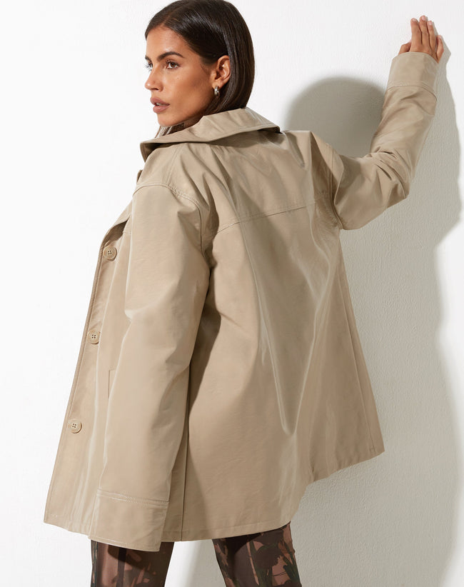 image of  Walta Jacket in PU Putty