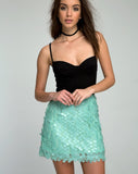 Weaver Skirt in Disc Sequin Mint