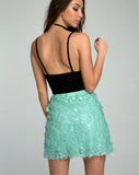 Weaver Skirt in Disc Sequin Mint