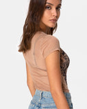 Whitney Tee Alchemy in Net Taupe