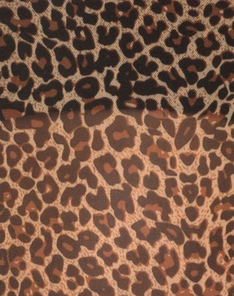 Whitney Tee in Leopard Mesh Brown