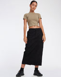 IMAGE OF Widya Maxi Skirt in Panama Black