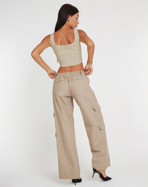 Image of Wima Corset Top in Beige