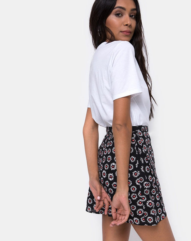 Derla Mini Skirt in Dancing Daisy