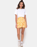 Derla Wrap Skirt in Sunkissed Floral Yellow