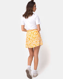 Derla Wrap Skirt in Sunkissed Floral Yellow