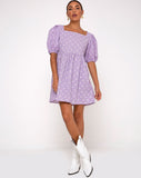 Wretta Dress in Daisy Field Lavender