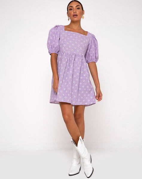 Wretta Dress in Daisy Field Lavender