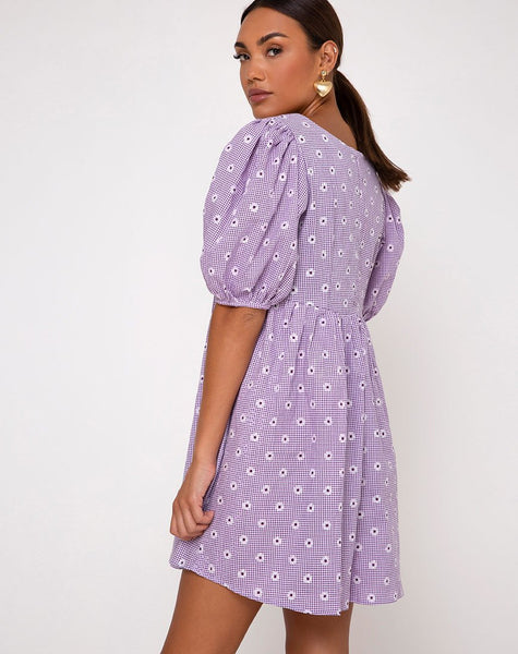 Wretta Dress in Daisy Field Lavender