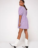 Wretta Dress in Daisy Field Lavender