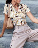 Image of Wuma Cropped Shirt in Cowgirl