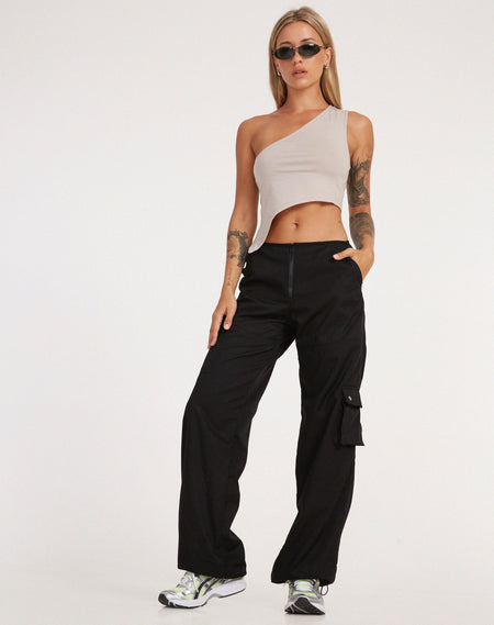 Vinsa Cargo Trouser in Black