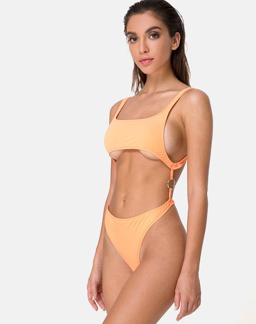 Xanthe Swimsuit in Highlighter Orange